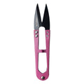 Pink and black LDH scissors with a double-cutting design, shown against a plain white background.