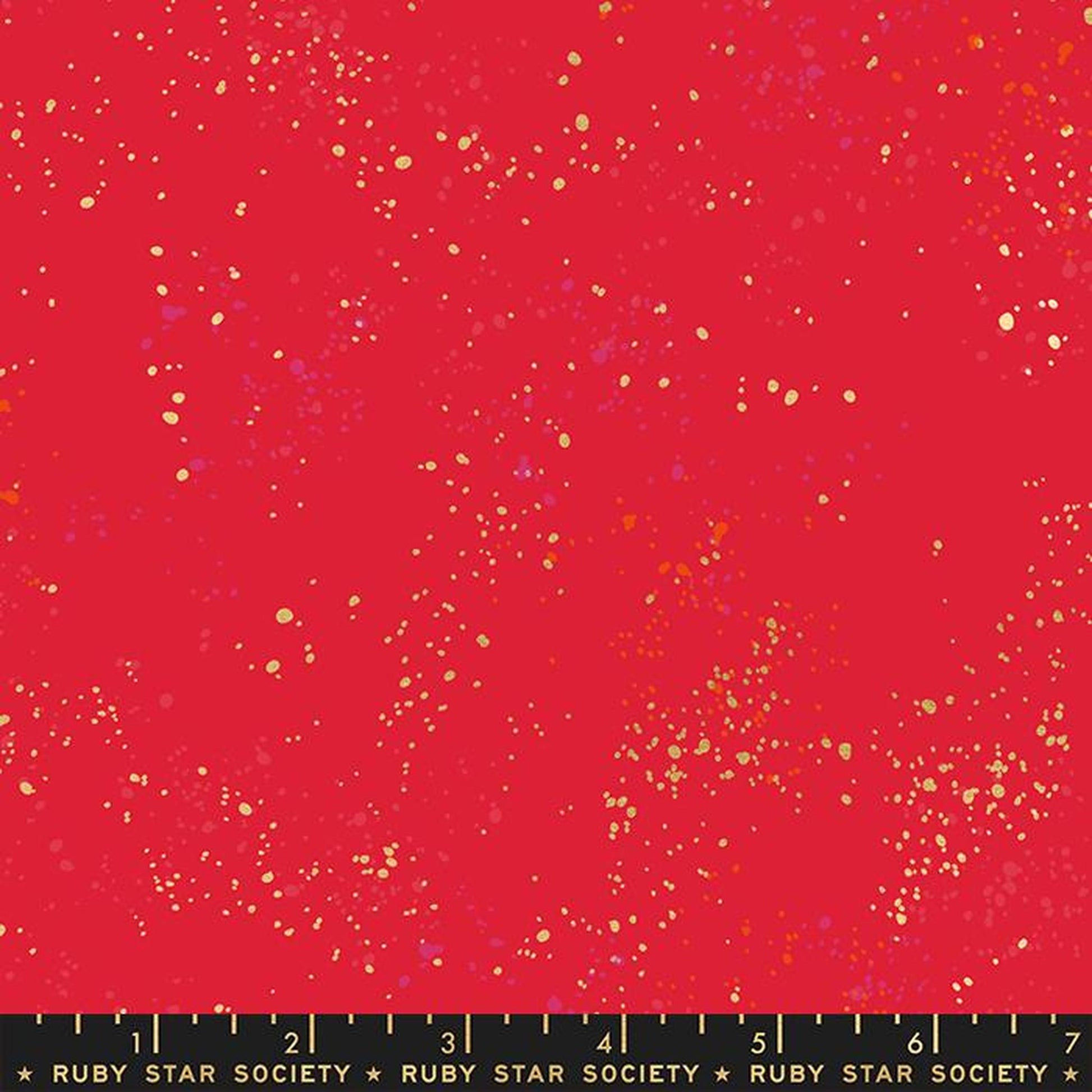 Ruby Star Speckled Metallic Scarlet