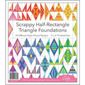 Scrappy Half Rectangle Foundation Paper Piecing Pad - 3" x 6" Finished Size