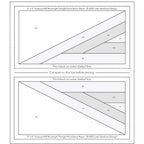 Scrappy Half Rectangle Foundation Paper Piecing Pad - 3" x 6" Finished Size