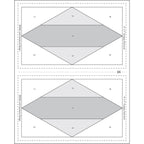 Scrappy Diamonds Foundation Paper Piecing Pad - 2" x 3.5" Finished Size