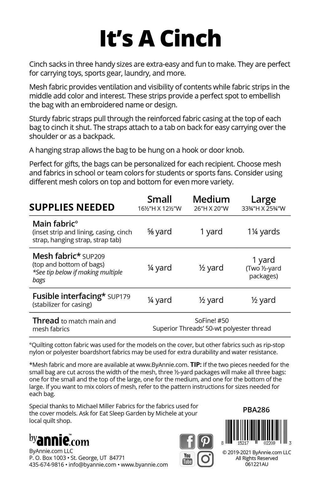 Pattern: byAnnie's It's a Cinch