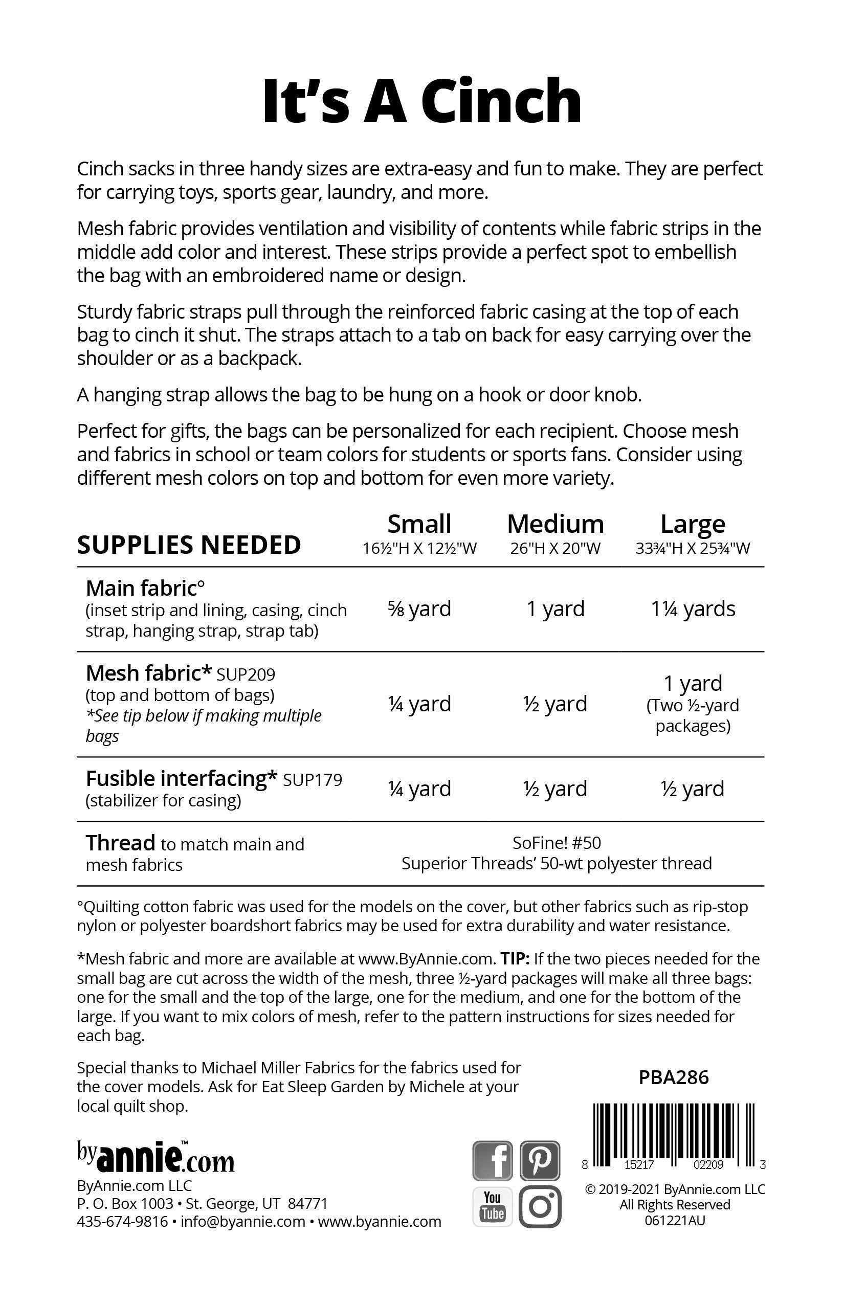 Pattern: byAnnie's It's a Cinch