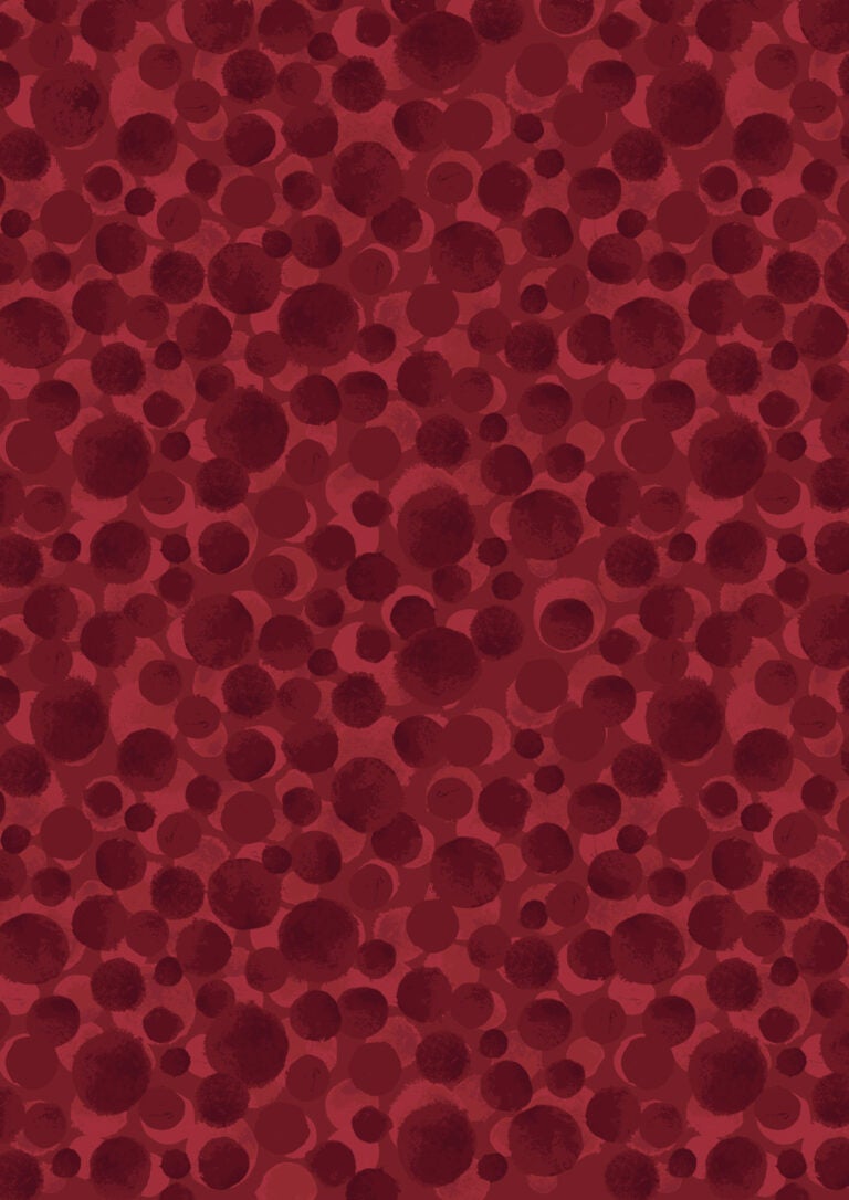 Bumbleberries by Lewis & Irene - Dark Red