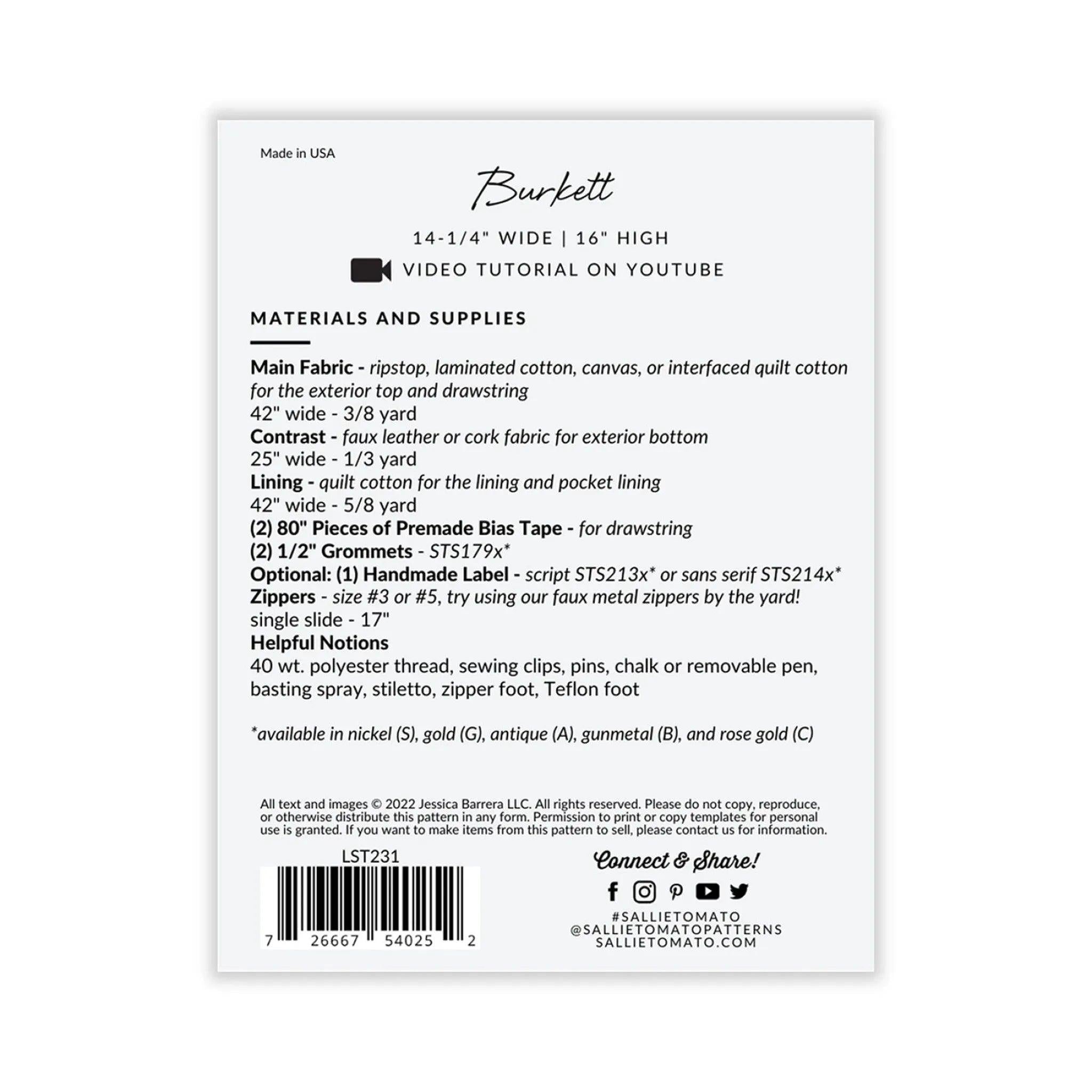 Pattern: Burkett