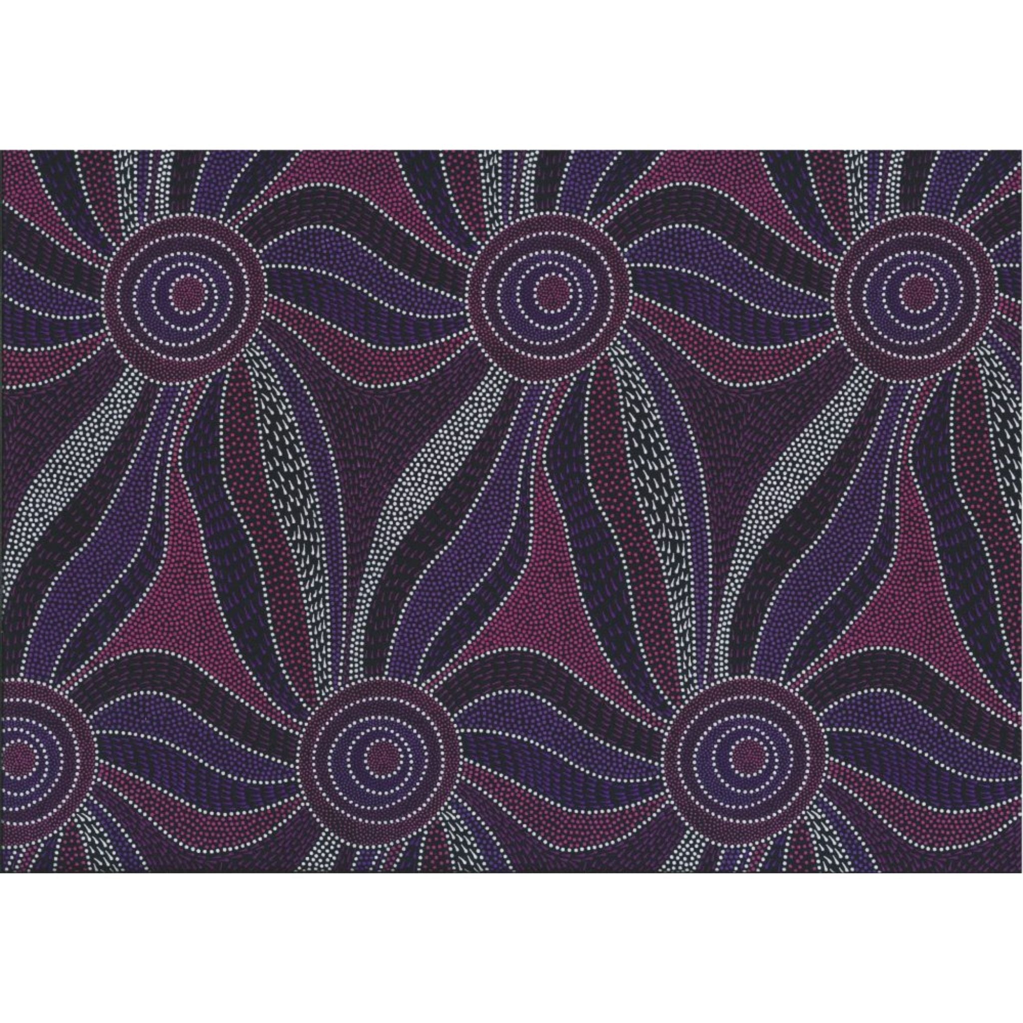 M&S Textiles - Ladies Dancing with Water Paints Purple