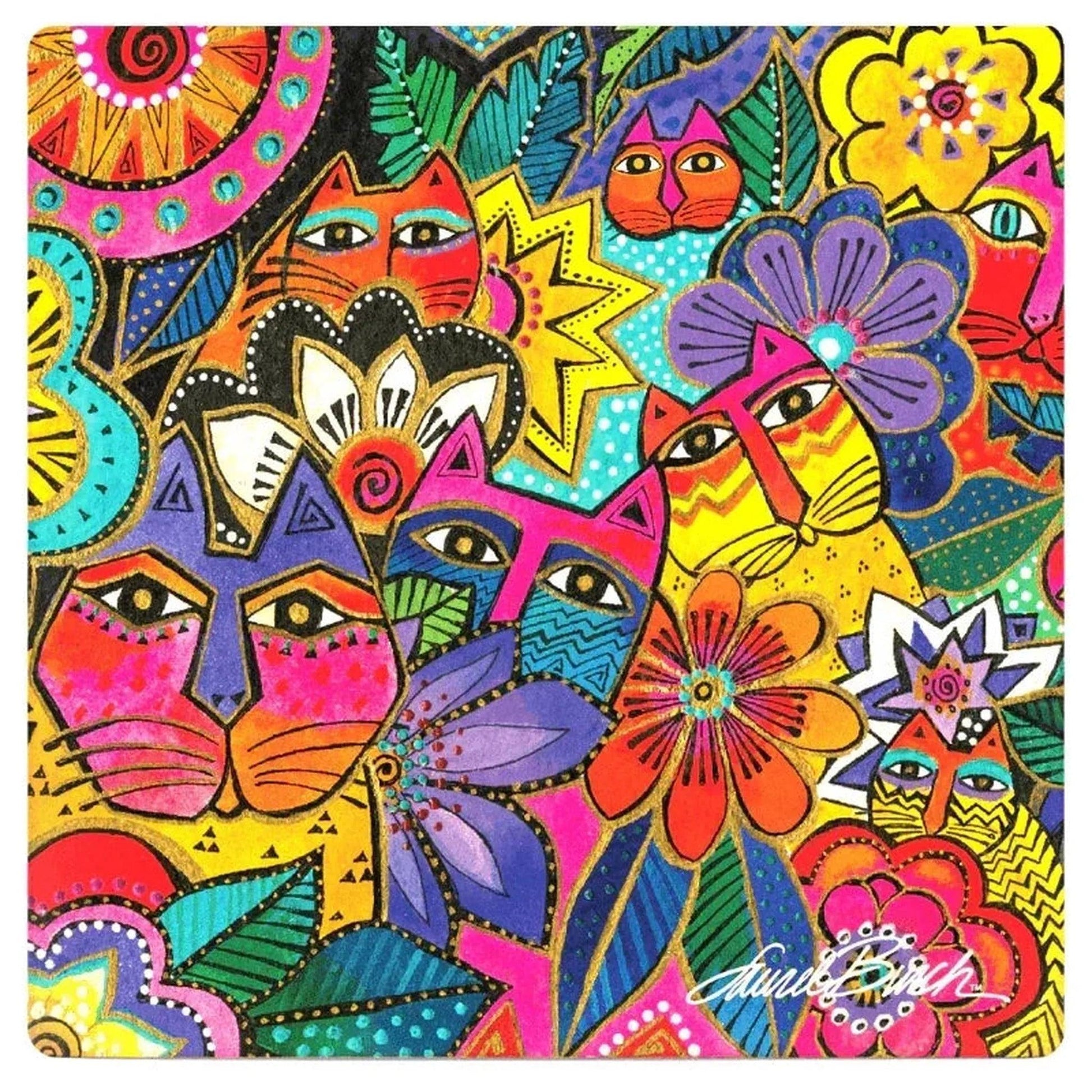 Laurels Garden Ceramic Coaster