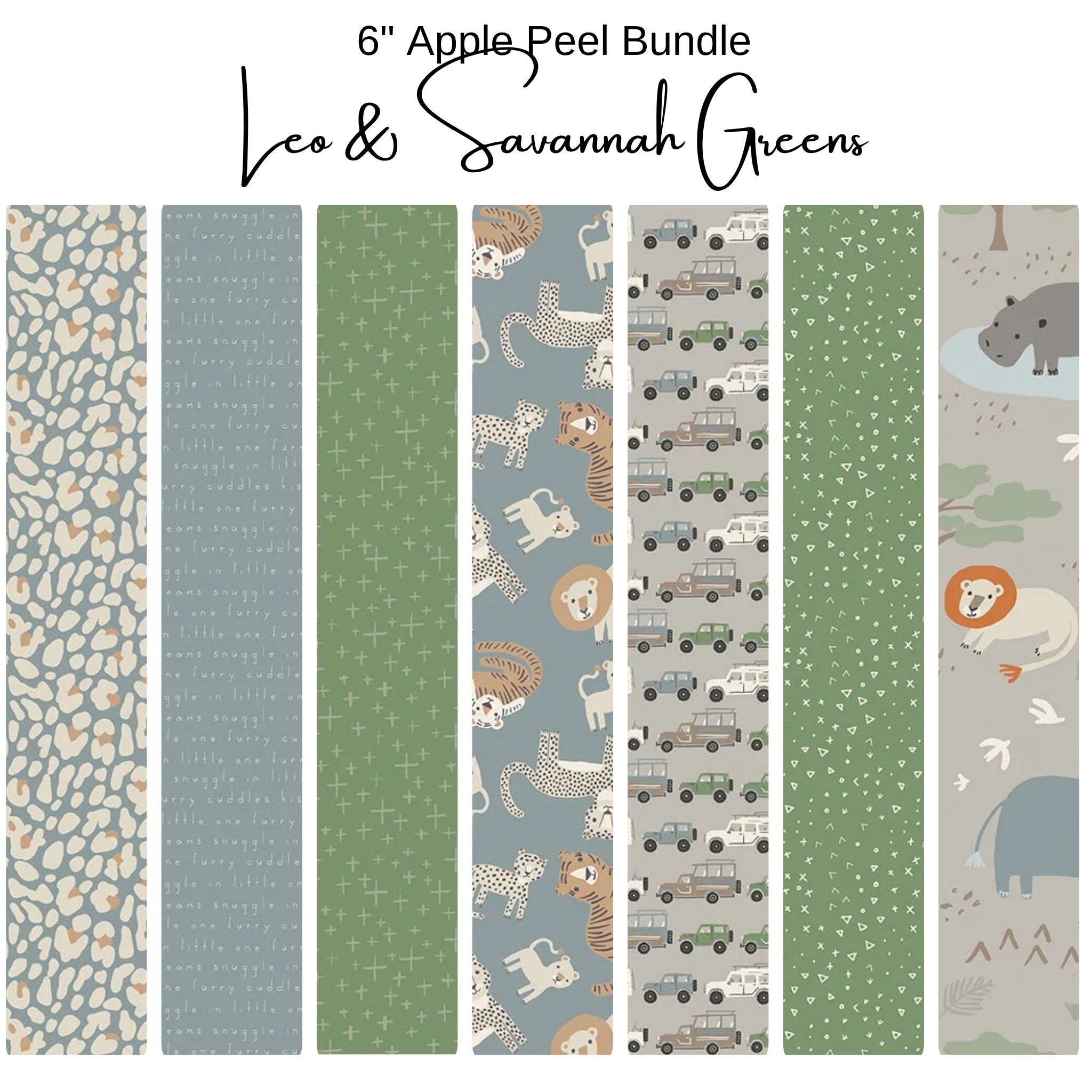 6" Peel (7) - Leo & Savannah - Green