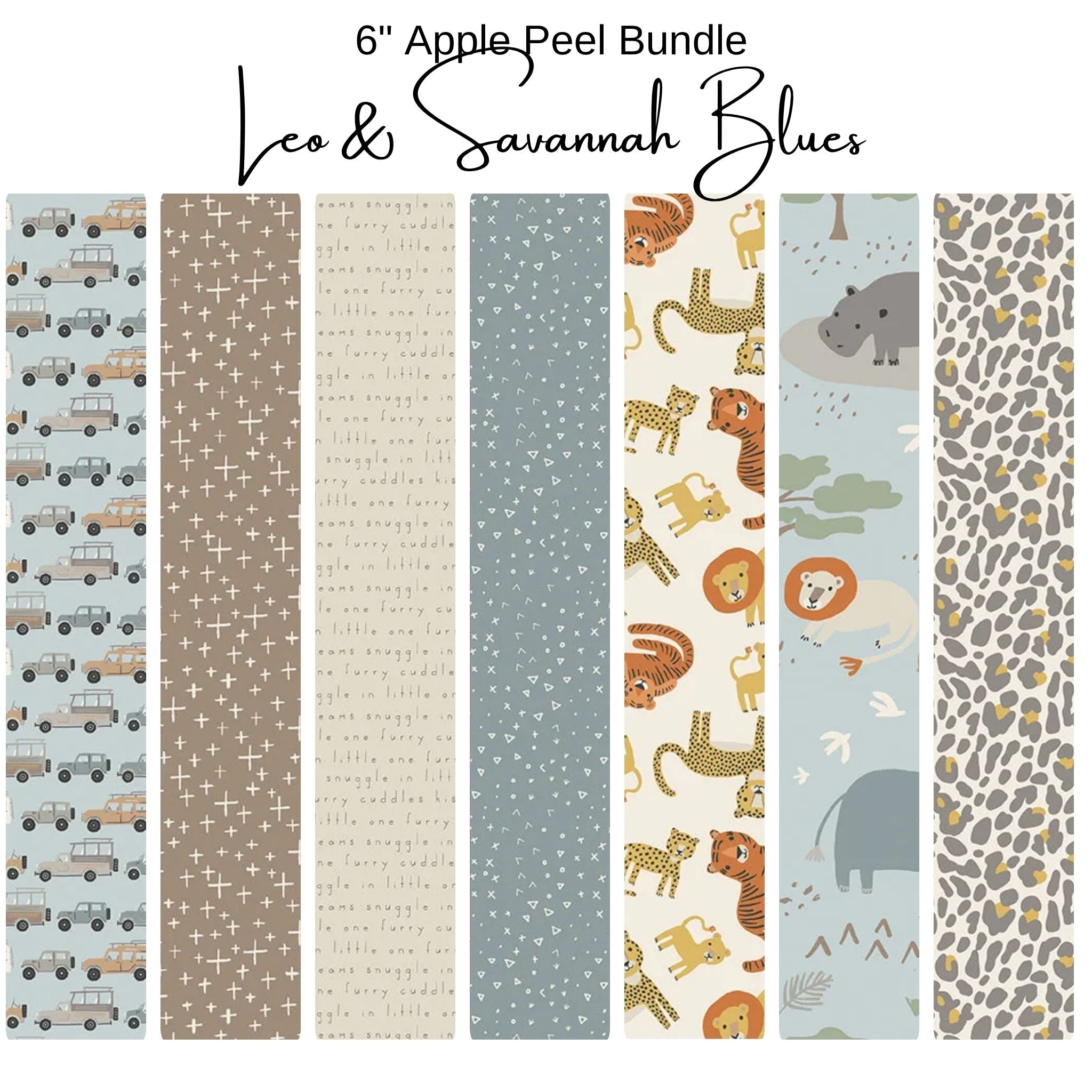 6" Peel (7) - Leo & Savannah - Blue