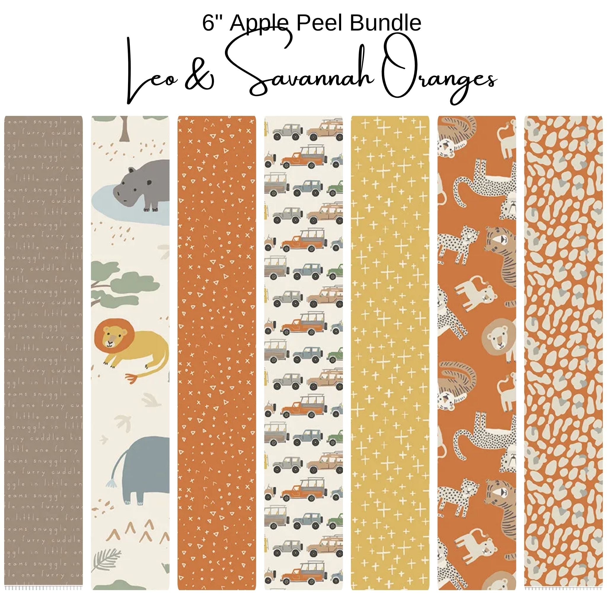 6" Peel (7) - Leo & Savannah - Orange