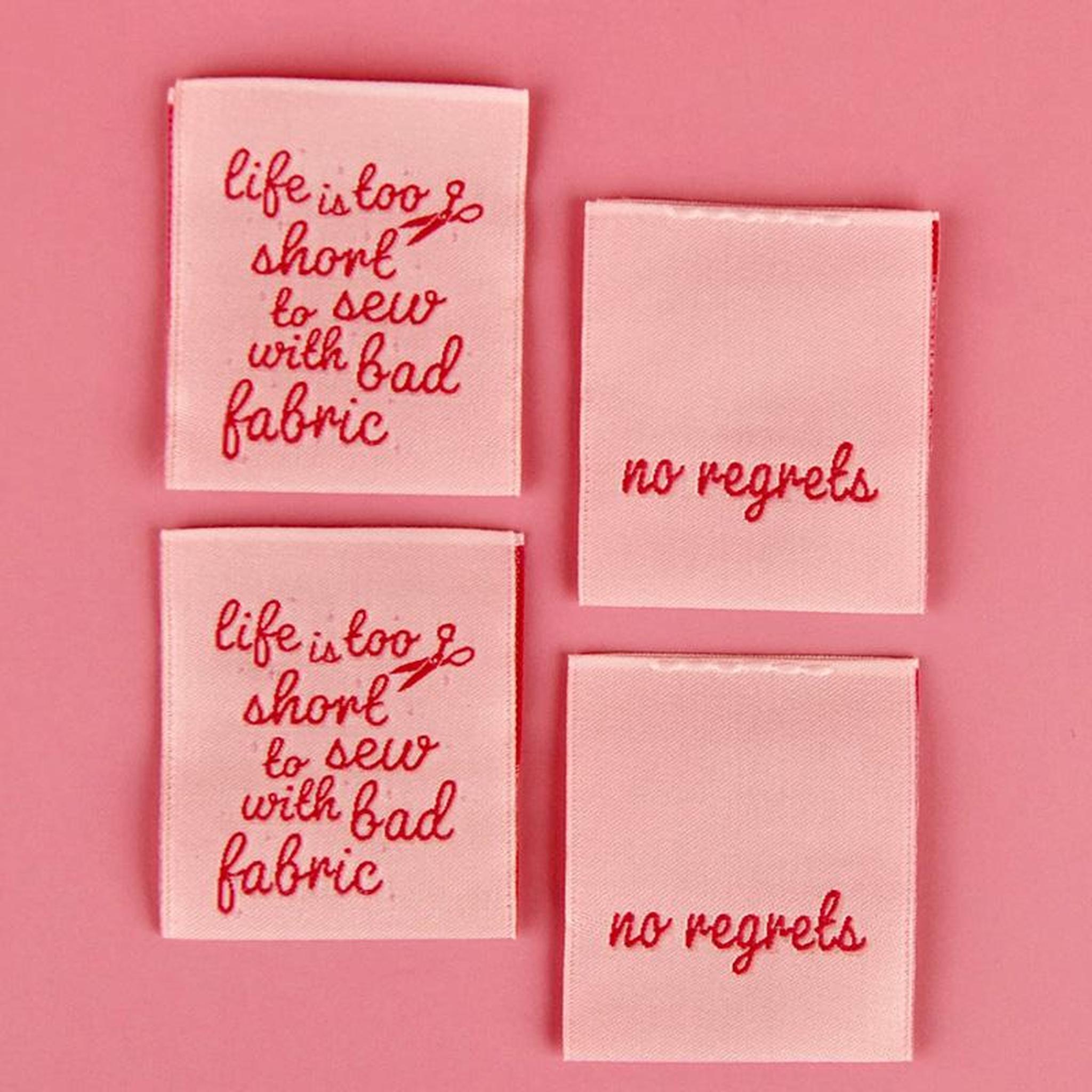 Quilt Label - Kati Cupcake Life is too Short