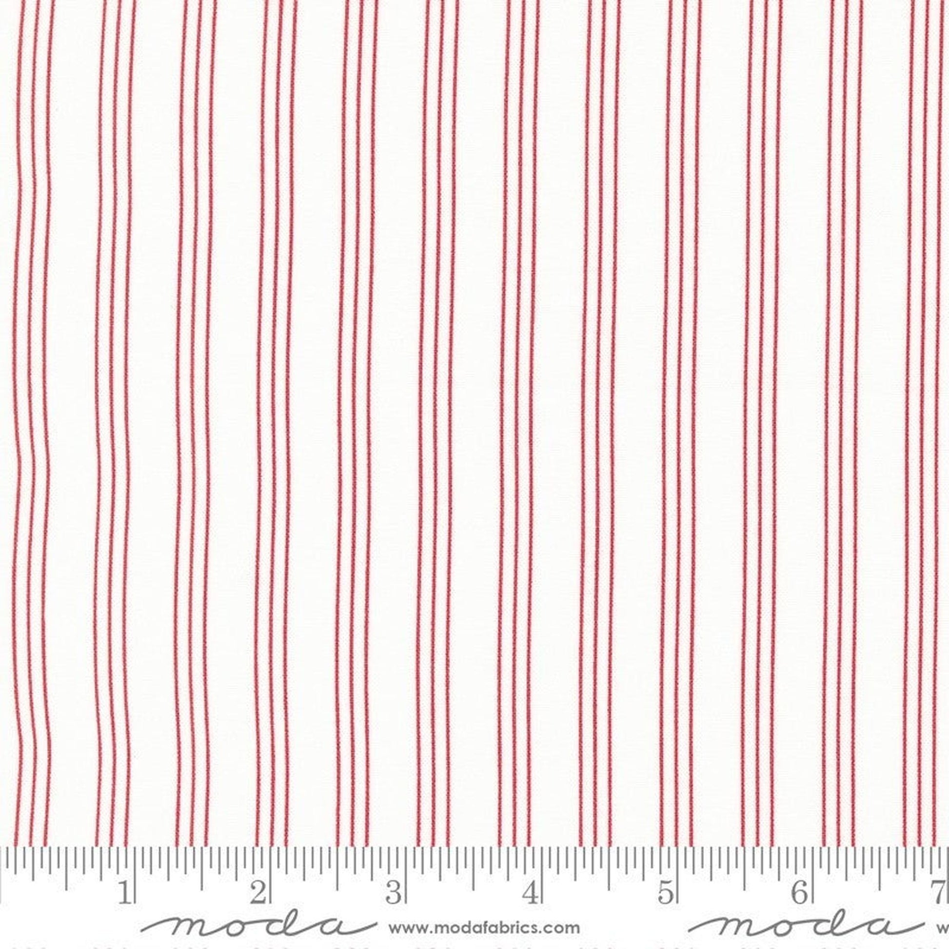Lighthearted by Camille Roskelley Stripe Cream Red