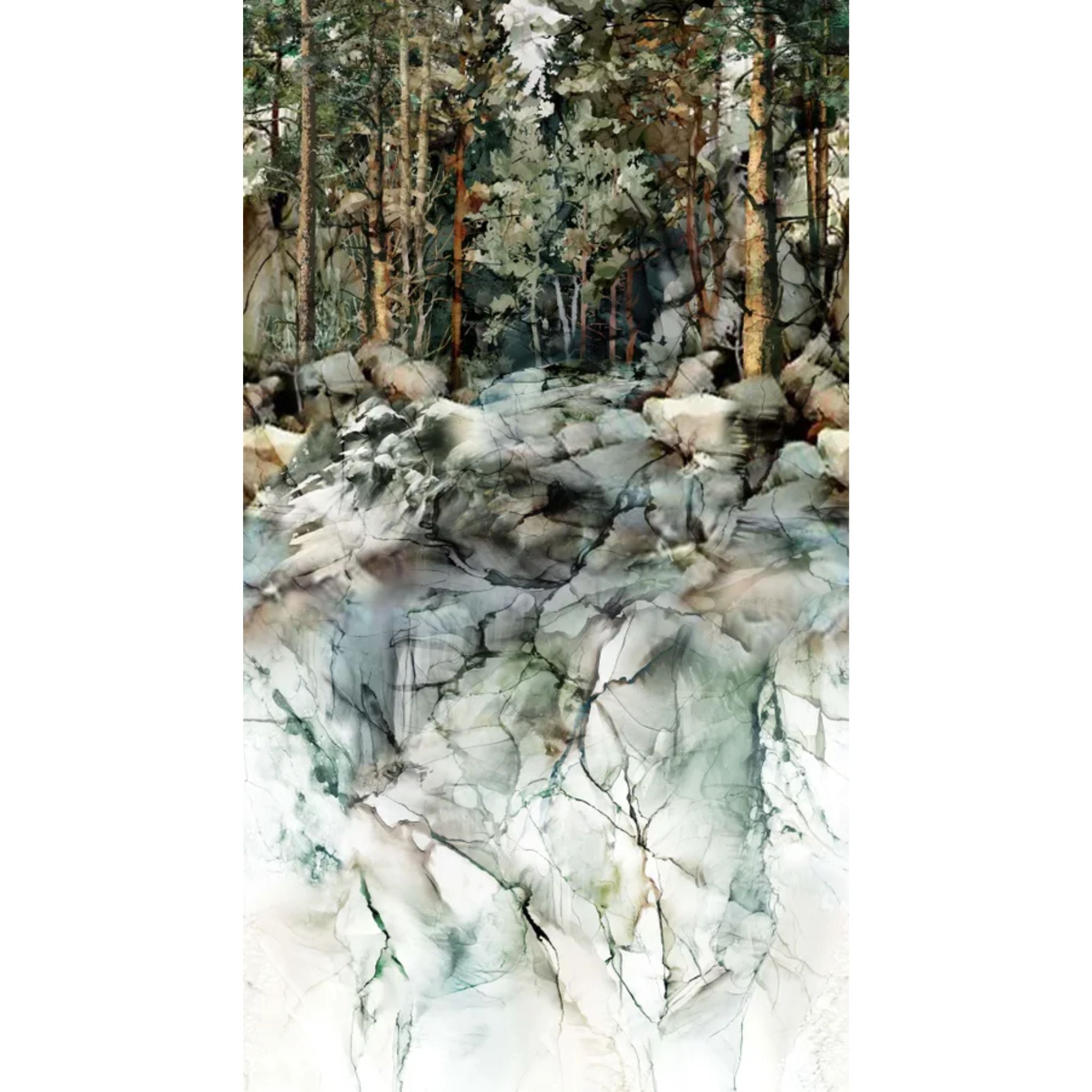 Lone Wolf by Deborah Edwards - Scenic Forest Wideback