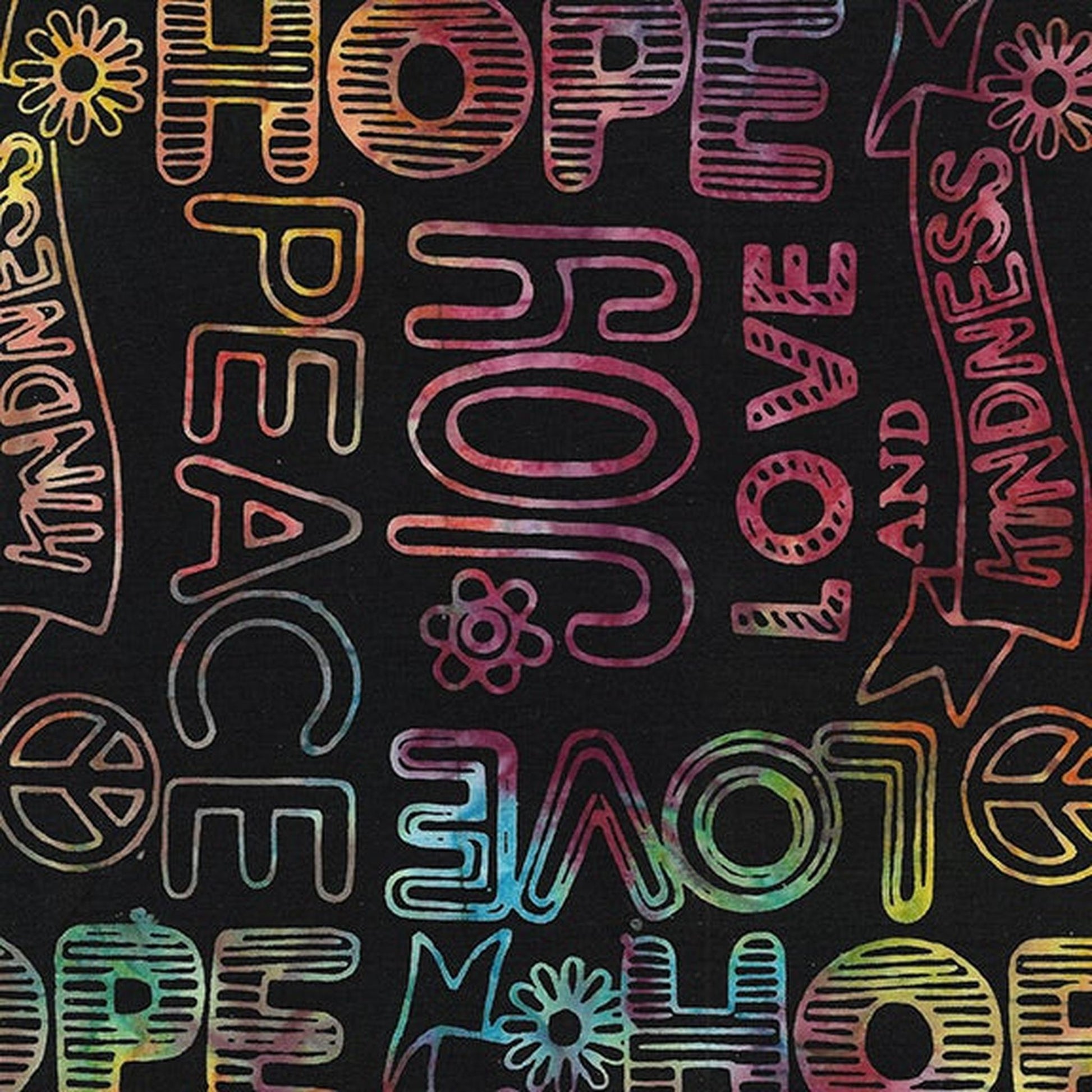 Love and Peace by Kathy Engle Peace & Joy: Black