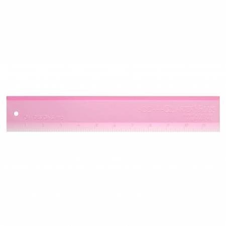 Add A Quarter Ruler 12in Plus Pink