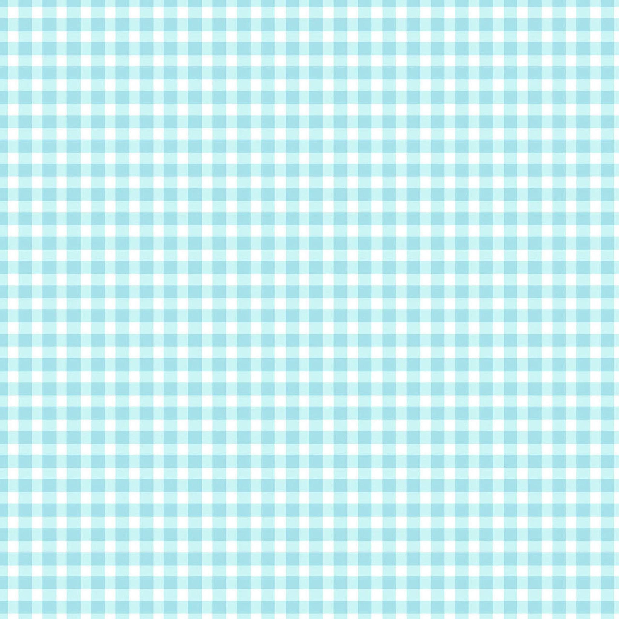 Gingham - Aqua