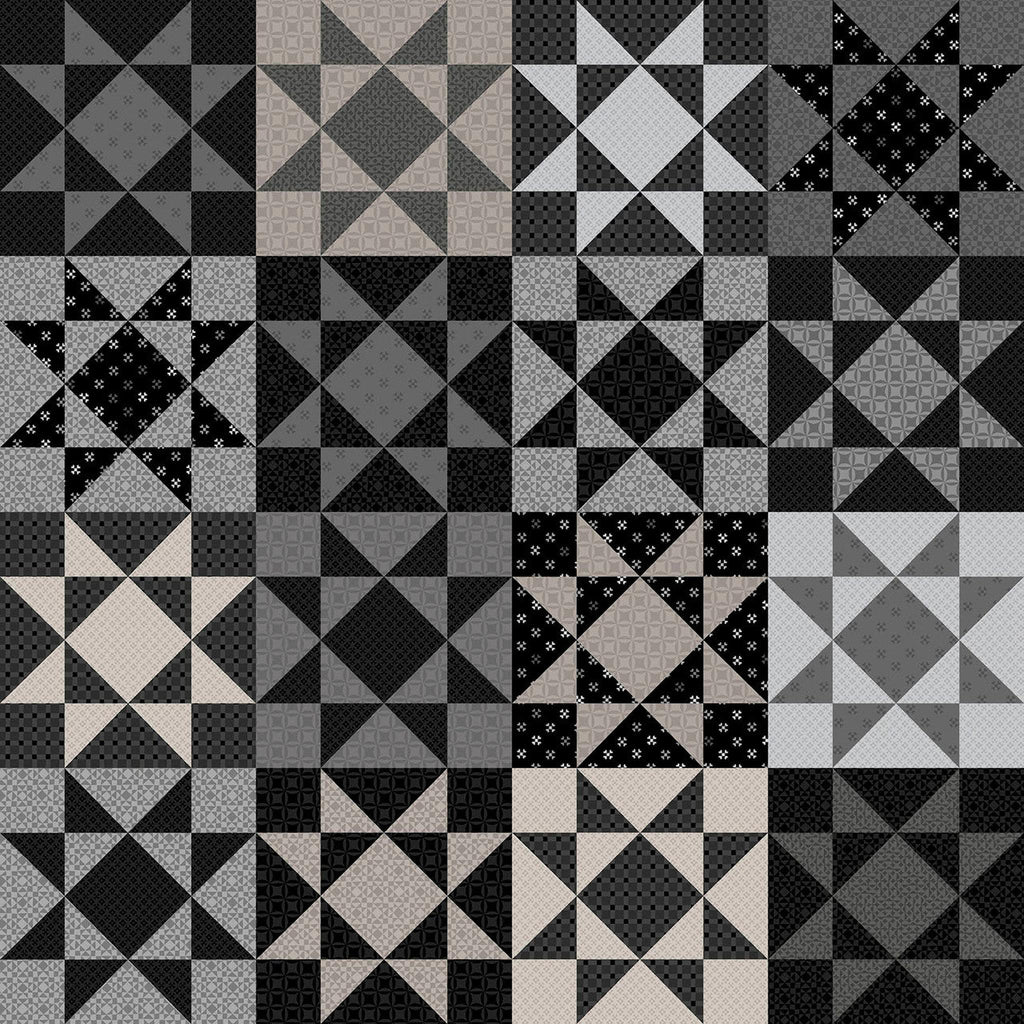 Colorblock Party Neutrals 108" Wide - Twinkle - Black