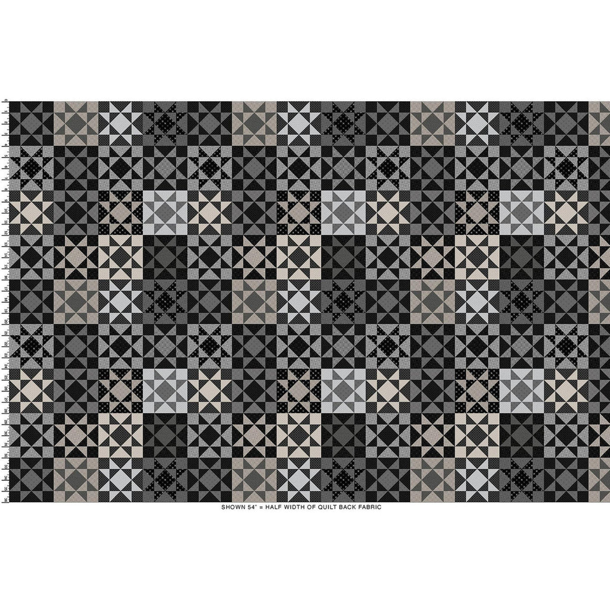 Colorblock Party Neutrals 108" Wide - Twinkle - Black