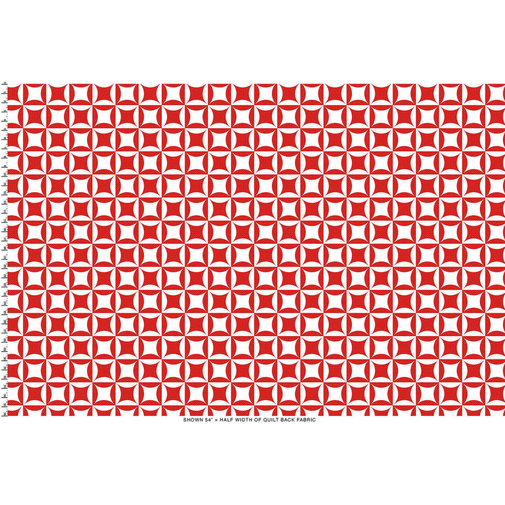 Colorblock Party 108" Wide - Breezeway - Red/White