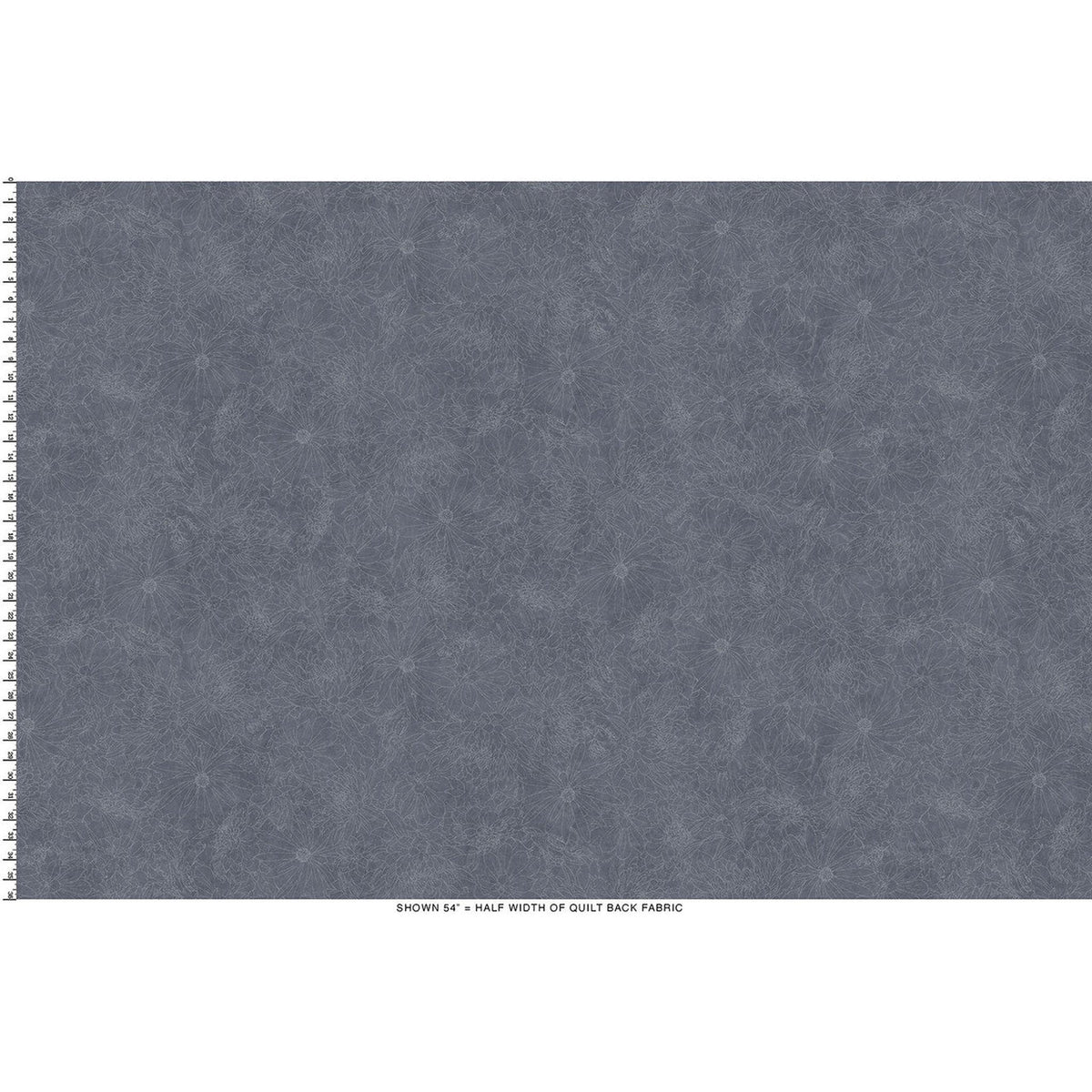 Fine Line Floral 108" Wide - Medium Gray