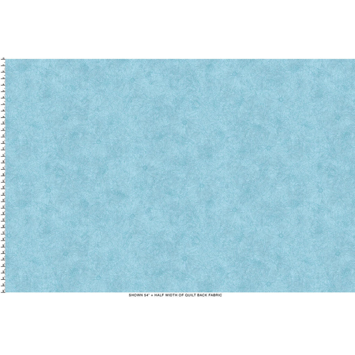 Fine Line Floral 108" Wide - Soft Aqua