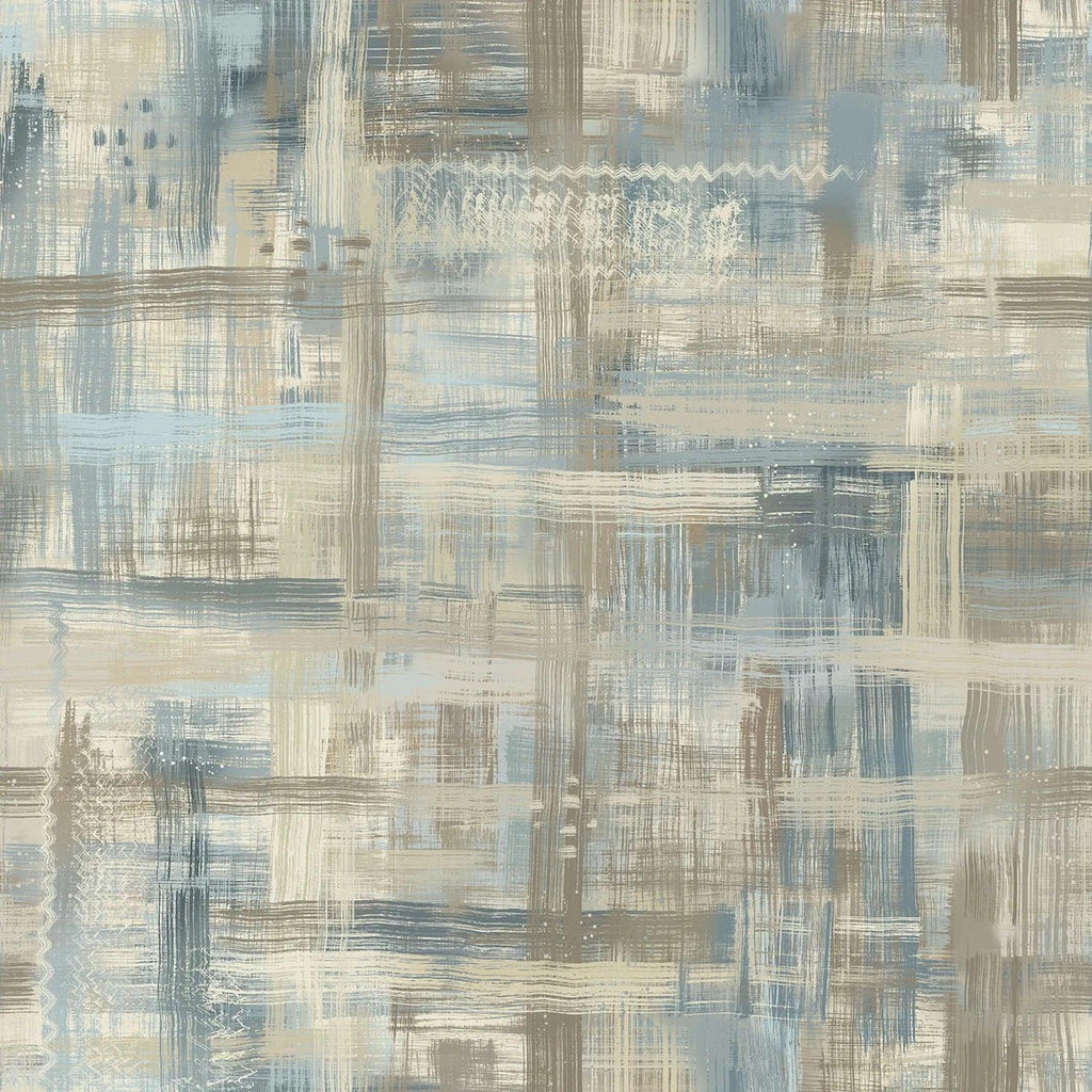 Colorfield 108" Wide - Tan/Cream/Blue