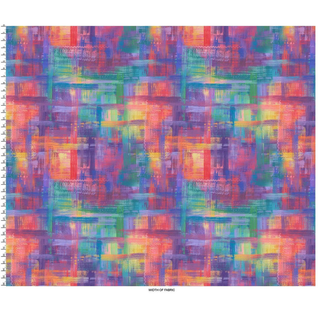 Colorfield 108" Wide - Rainbow/Multi