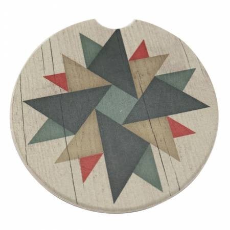 Half Square Triangles Car Coaster