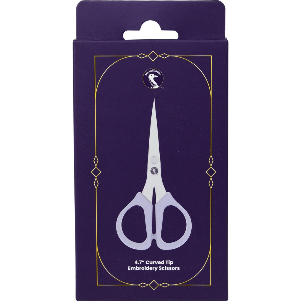 Metal Goose Curved Tip Embroidery Scissors