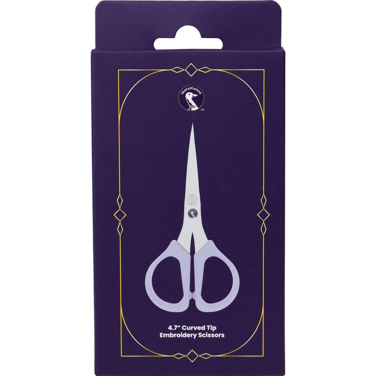 Metal Goose Curved Tip Embroidery Scissors