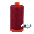 Aurifil Cotton Thread Solid 50wt 1422yds Burgundy A1050-1103