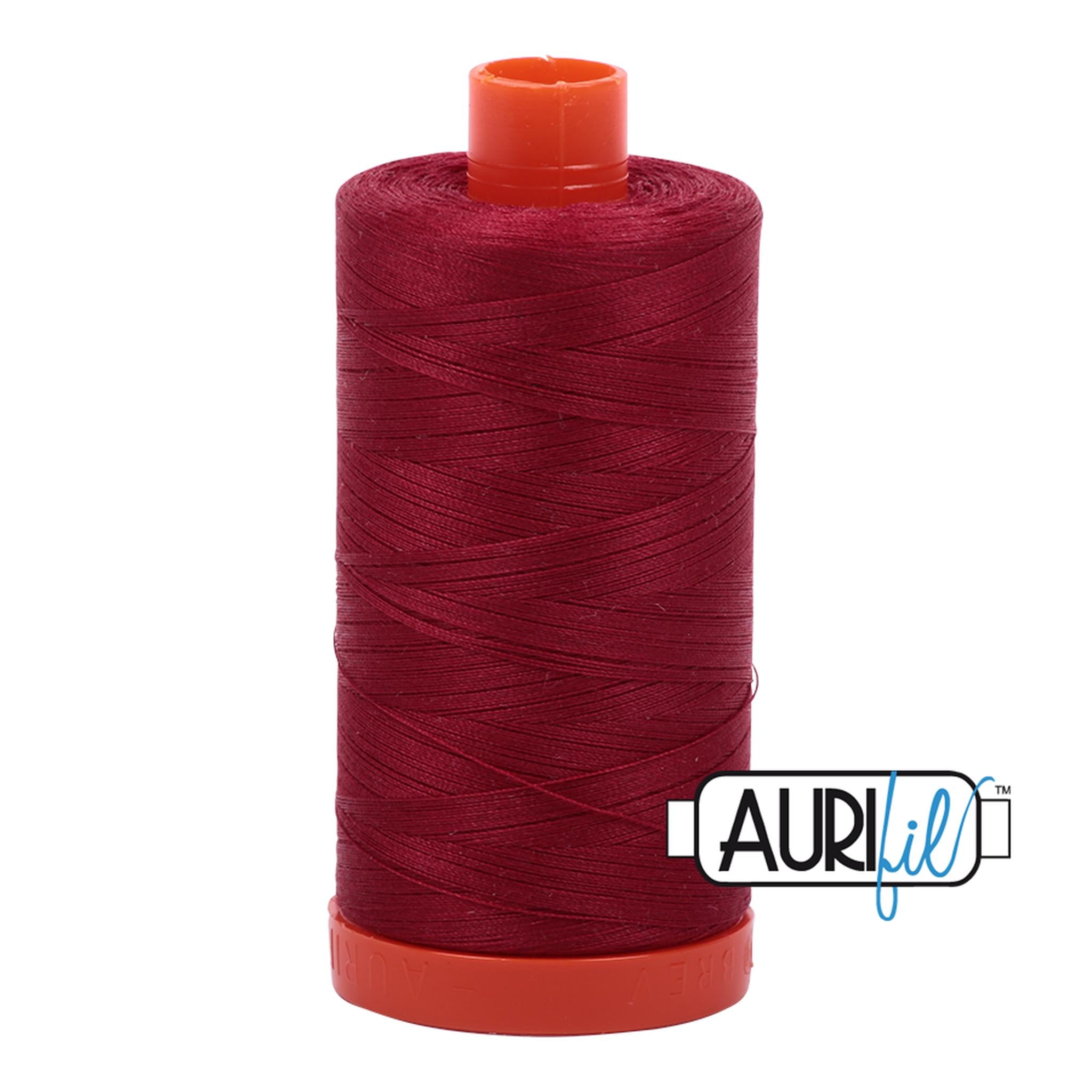 Aurifil Cotton Thread Solid 50wt 1422yds Burgundy A1050-1103