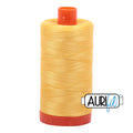 Aurifil Cotton Thread Solid 50wt 1422yds - Pale Yellow A1050-1135