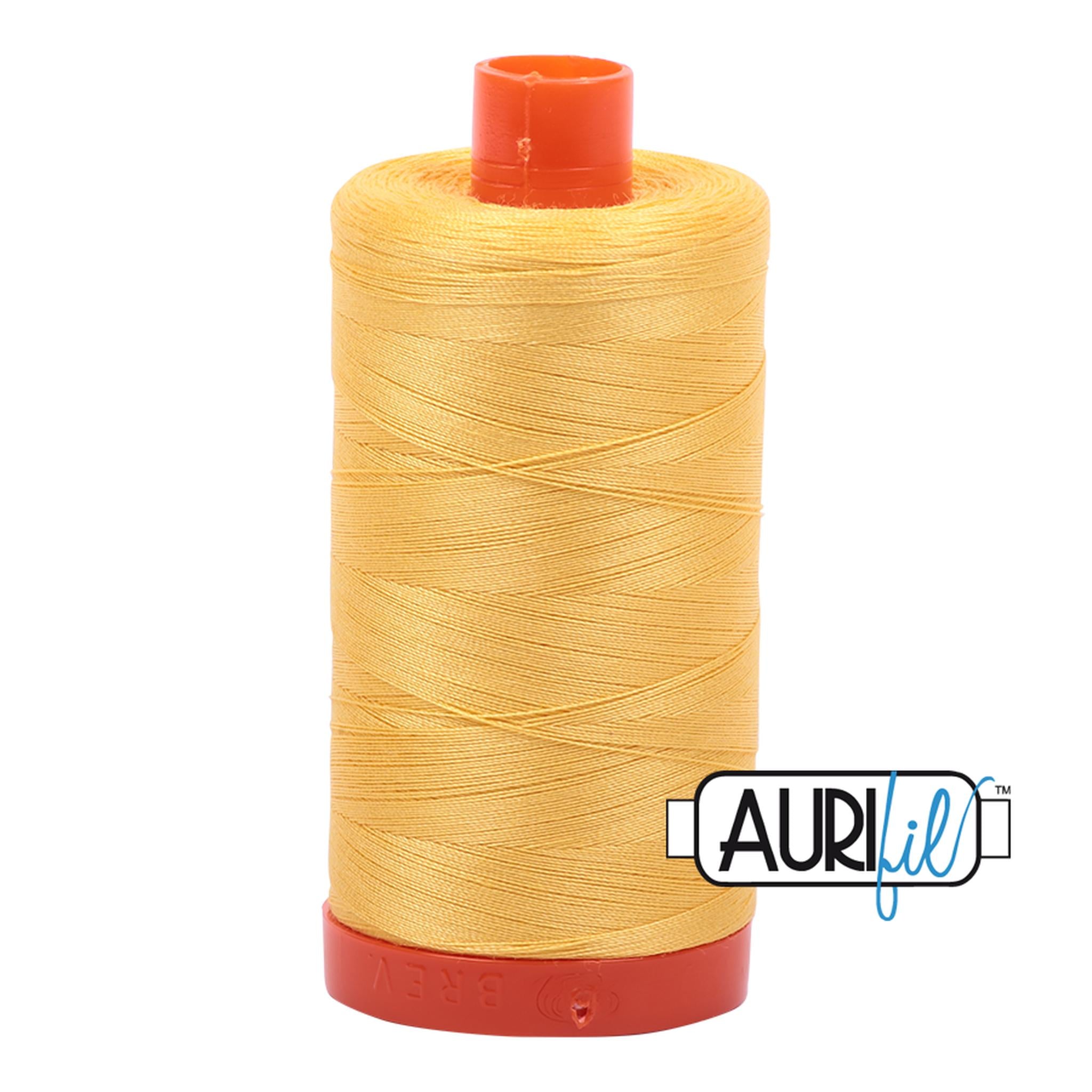 Aurifil Cotton Thread Solid 50wt 1422yds - Pale Yellow A1050-1135