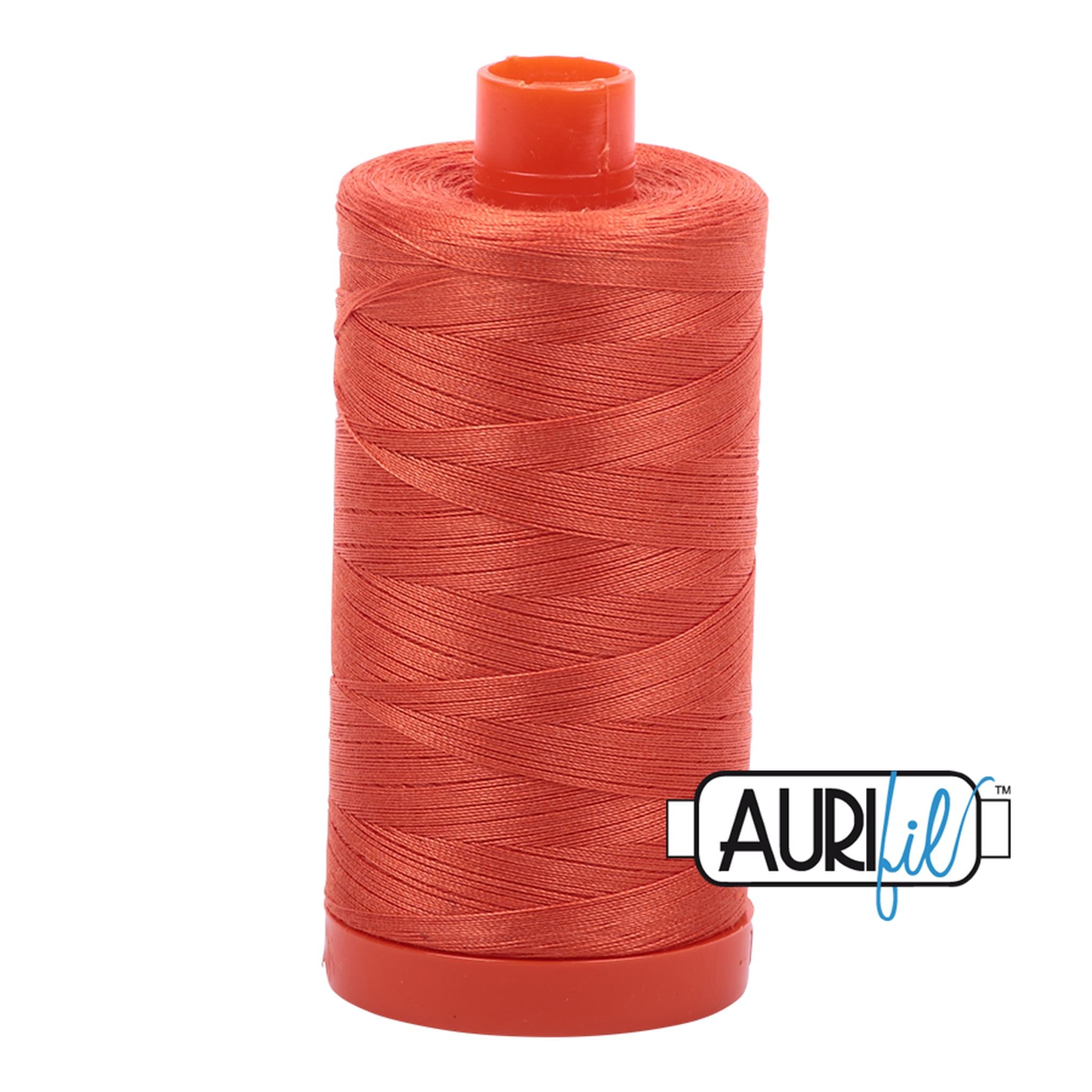 Aurifil Cotton Thread Solid 50wt 1422yds - Dusty Orange A1050-1154