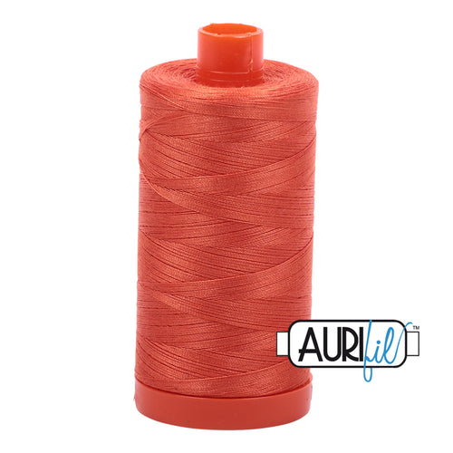 Aurifil Cotton Thread Solid 50wt 1422yds - Dusty Orange A1050-1154