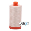 Aurifil Cotton Thread Solid 50wt 1422yds Light Sand A1050-2000