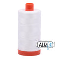 Aurifil Cotton Thread Solid 50wt 1422yds Natural White A1050-2021