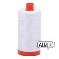 Aurifil Cotton Thread Solid 50wt 1422yds White A1050-2024