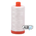 Aurifil Cotton Thread Solid 50wt 1422yds Chalk A1050-2026