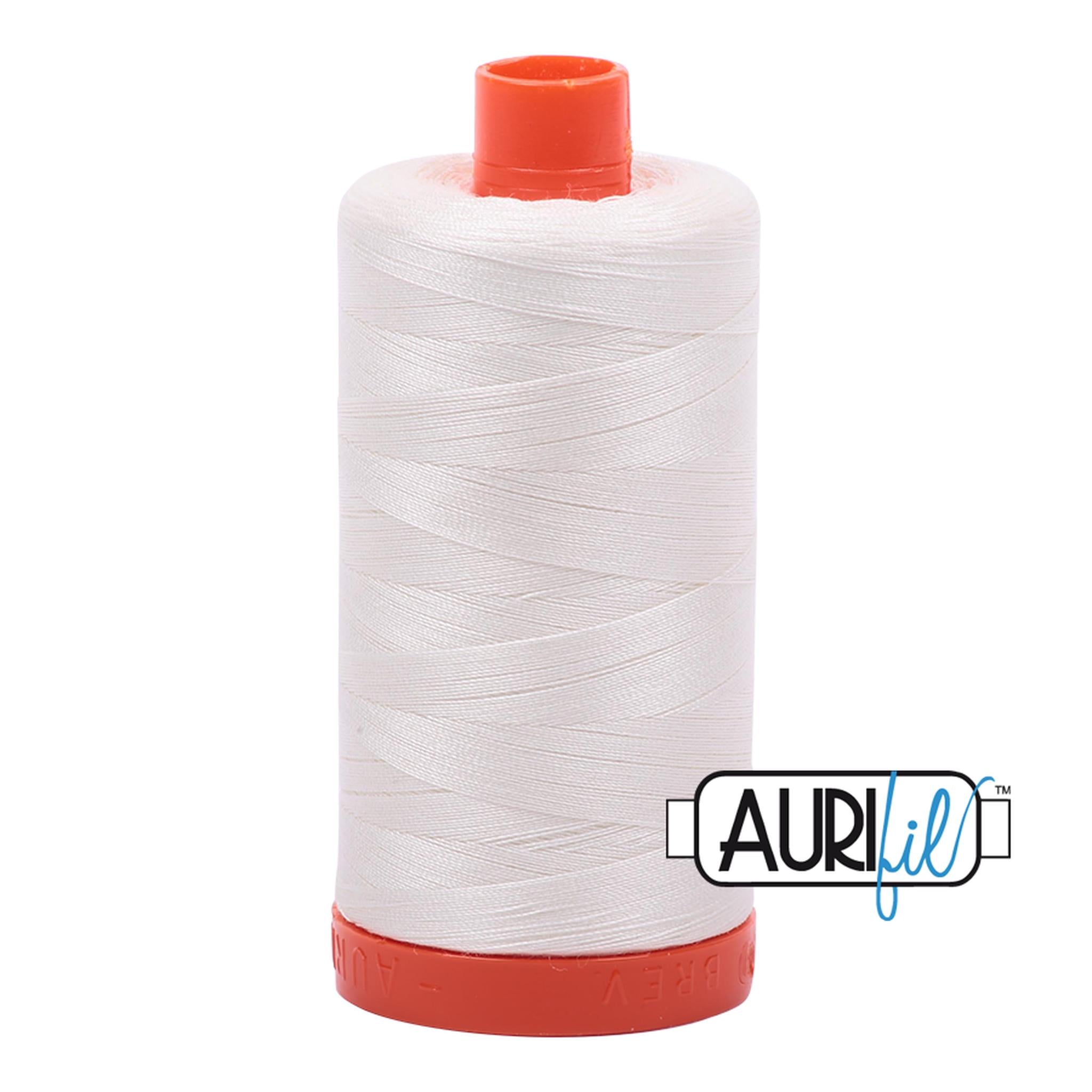 Aurifil Cotton Thread Solid 50wt 1422yds Chalk A1050-2026