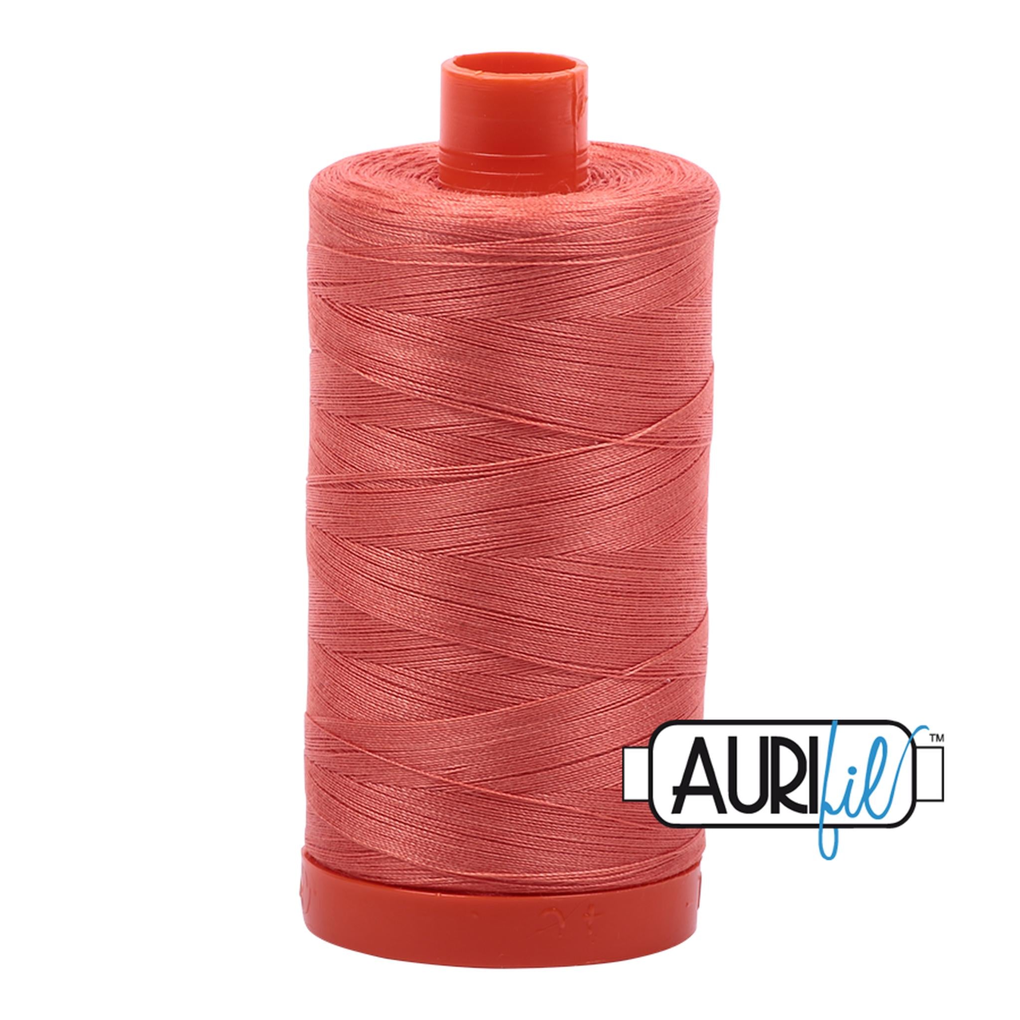 Aurifil Cotton Thread Solid 50wt 1422yds Salmon A1050-2225