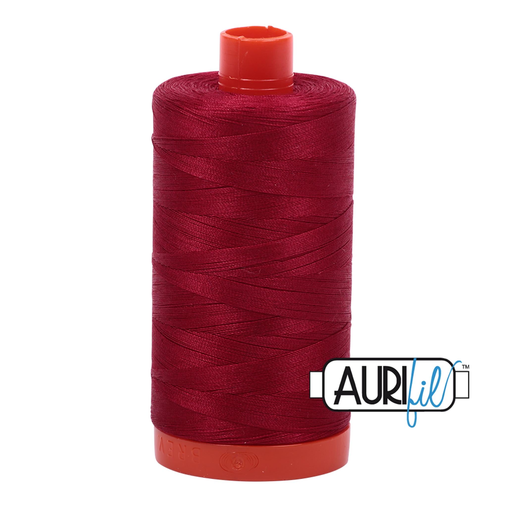 Aurifil Cotton Thread Solid 50wt 1422yds Wine A1050-2260