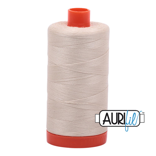 Aurifil Cotton Thread Solid 50wt 1422yds Light Beige A1050-2310