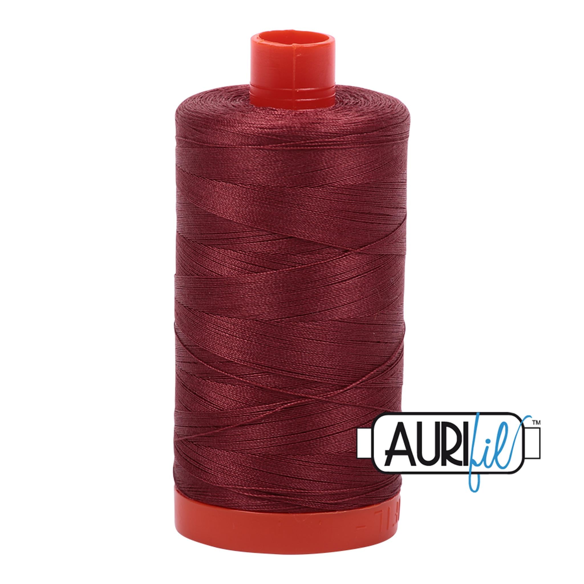 Aurifil Cotton Thread Solid 50wt 1422yds Raisin A1050-2345
