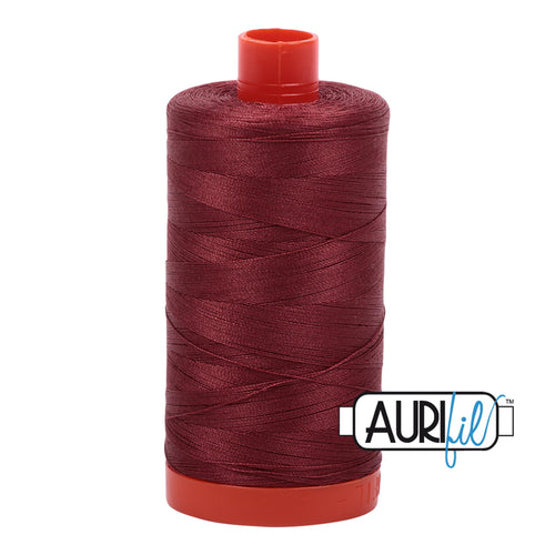 Aurifil Cotton Thread Solid 50wt 1422yds Raisin A1050-2345