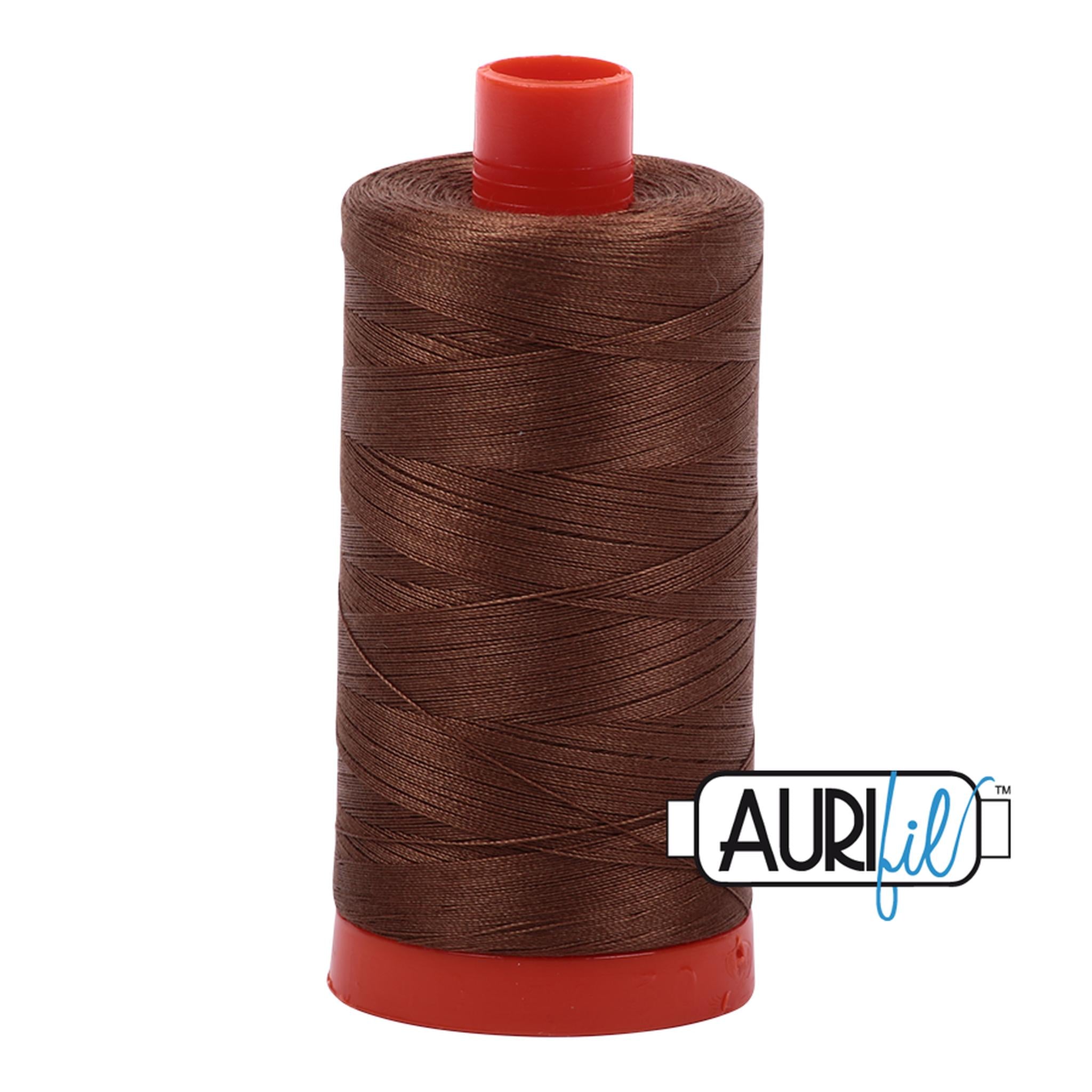 Aurifil Cotton Thread Solid 50wt 1422yds - Dark Antique Gold A1050-2372