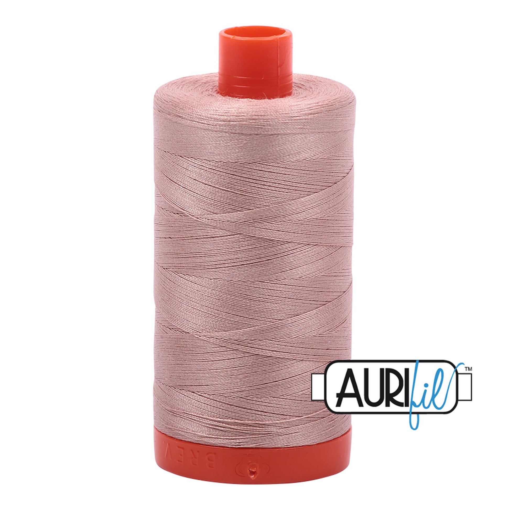 Aurifil Cotton Thread Solid 50wt 1422yds - Antique Blush A1050-2375