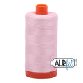 Aurifil Cotton Thread Solid 50wt 1422yds - Pale Pink A1050-2410