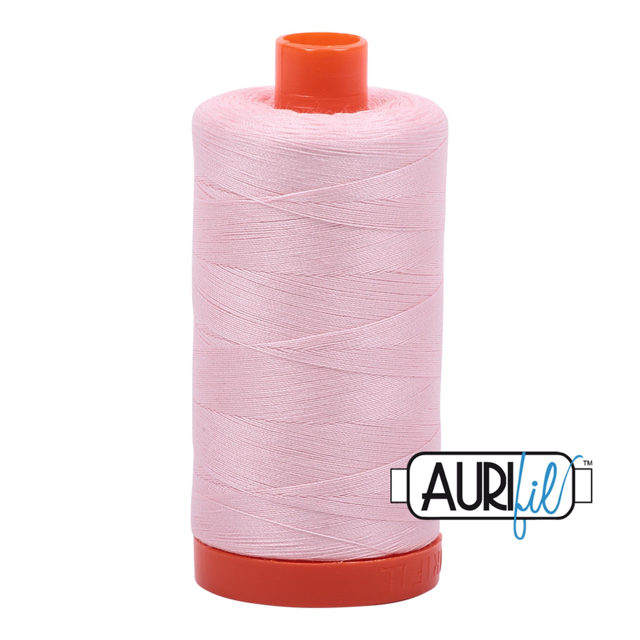 Aurifil Cotton Thread Solid 50wt 1422yds - Pale Pink A1050-2410
